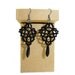 Black lace earrings lace jewelry