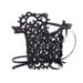 Victorian handmade lace cuff bracelet Gothic lace fashion statement Steampunk jewelry - black