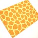 Fabric Postcard - Giraffe