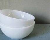 SALE...Pair of Milk Glass Bowls
