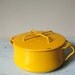 RESERVED For Babs BARVINEK SALE....Dansk Sunshine Yellow Enamel Pot