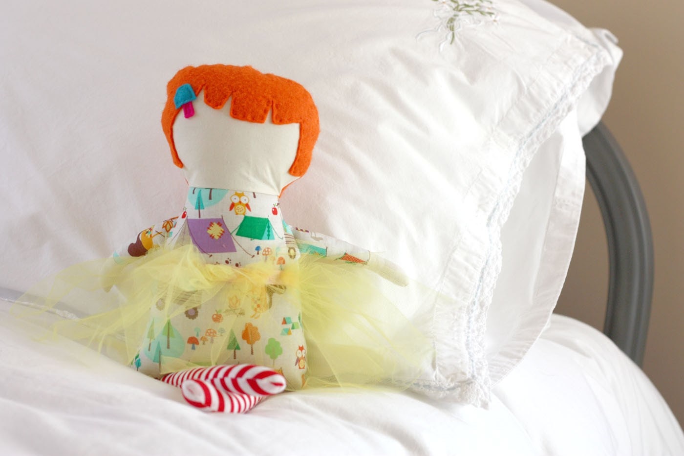 Whimsical Handmade Stuffed Rag Doll - Custom Designed by You