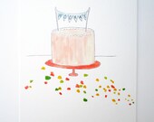 HOORAY -  SET of 4 cards