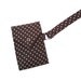 Recycled Necktie Wristlet Chocolate Brown Cell Phone Pouch (iPhone Blackberry Droid HTC Samsung Smartphone iTouch iPod MP3 or Camera Case)