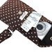 Recycled Necktie Wristlet Chocolate Brown Cell Phone Pouch (iPhone Blackberry Droid HTC Samsung Smartphone iTouch iPod MP3 or Camera Case)