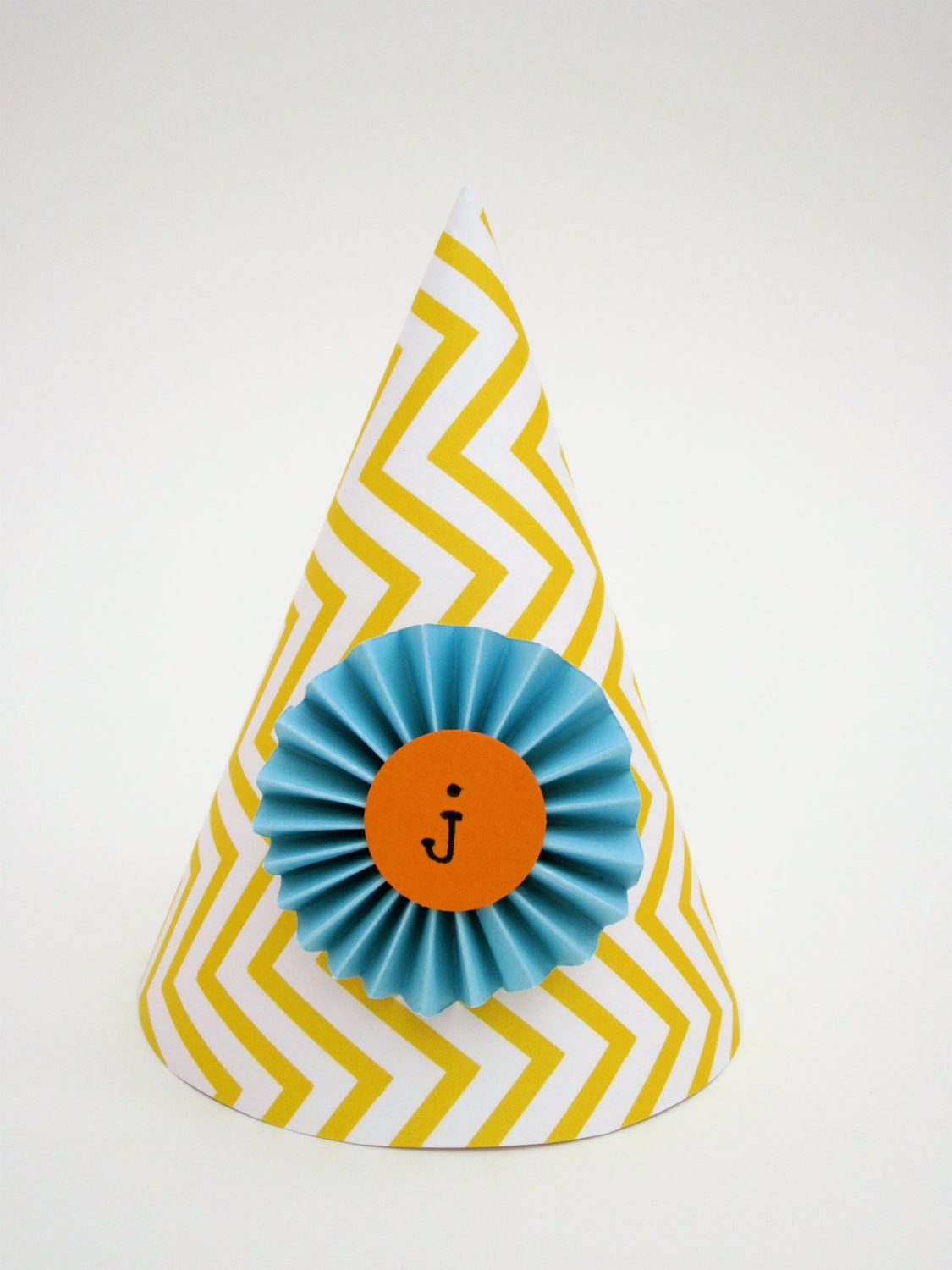 Party Hat Embellishments- paper ribbon tag