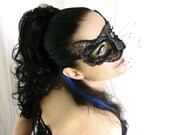 Black cat  mask, masquerade,  ladies,  handmade