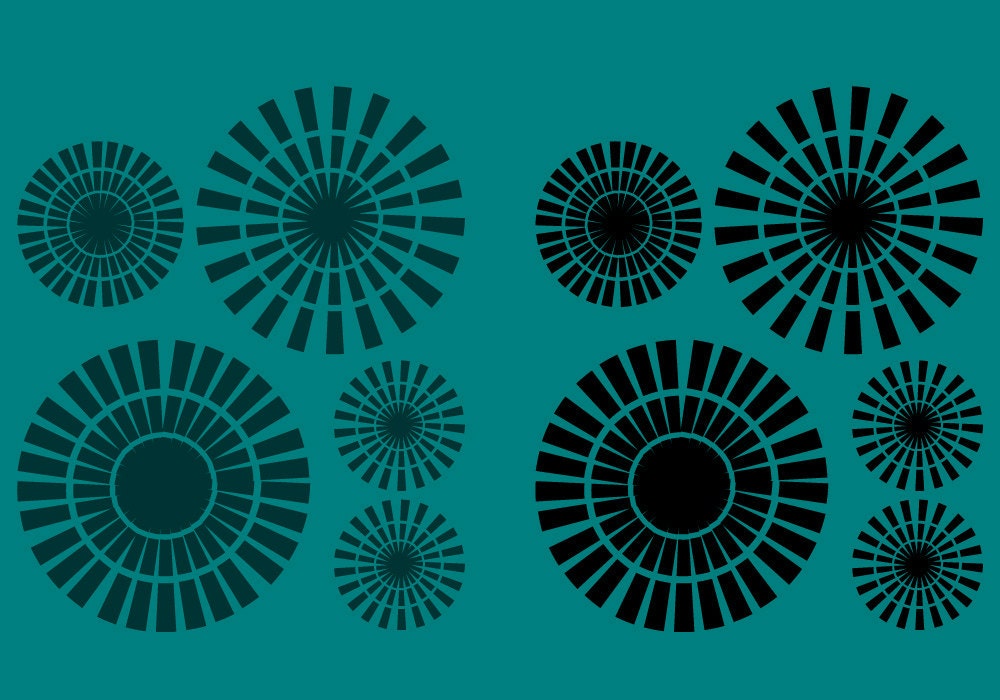 Vinyl Wall Sticker Decal Art - Circle Shapes