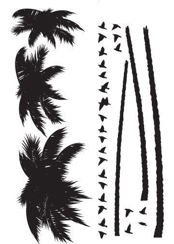 Vinyl Wall Sticker Decal Art - Palm Tree