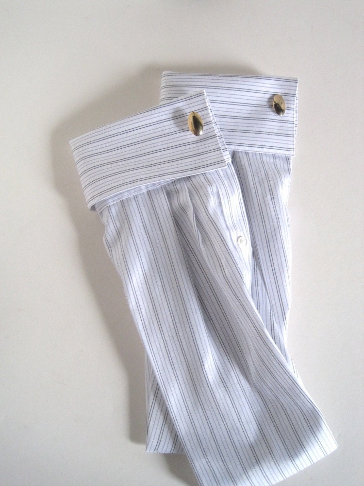 RESERVED for diandriag Bottle Gift Bag Upcycled Shirt with Cuff Links