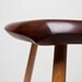Carved Walnut and Maple Stool