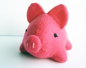 Hot Pink Pig Stuffed Animal