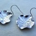Silver Lotus Leaf Earrings - lily pad, organic, gift, nature, resort, water flower, leaf