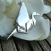 Sterling Silver Origami Crane Necklace