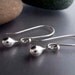 Teardrop Dangle Earrings in Sterling Silver - Ready to Ship