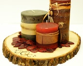 EXTRA Large Rustic Wood Tree Slice Centerpieces, Trivets, Hot plates, Chargers - Personalized - 10 - 13 inch diameter - SET OF 10