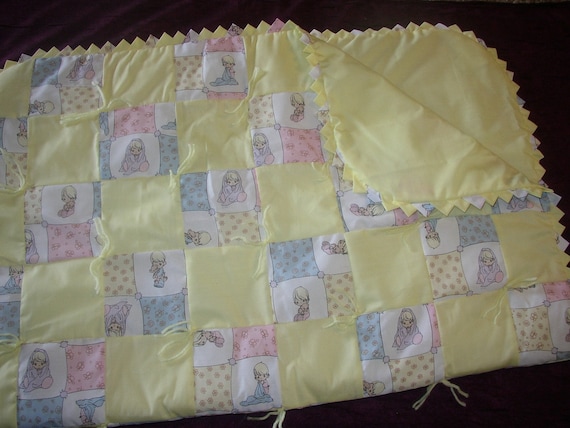 Hand Tied Baby Quilt by TheRitzHeirlooms on Etsy