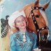 50's Cowgirl Tin Keepsake Box- Holland's Toffees