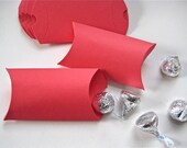 Red Pillow Boxes Set of 12 Small Gift Boxes