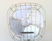 large midcentury industrial manning bowman desk fan - square - office decor