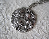 Water Nymph Necklace in Antique Silver