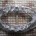 Vintage Art Deco Rhinestone Paste Filligree Belt Buckle Jewelry Bride Bridal Wedding