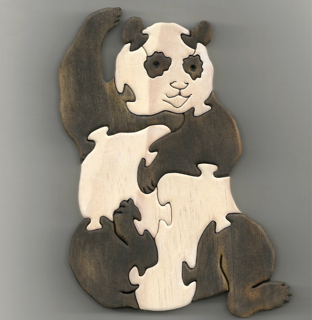 Wooden Standup Puzzle - Panda