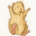 Double Dutch - Cute Guinea Pigs Jumping Rope Art Print 8x10