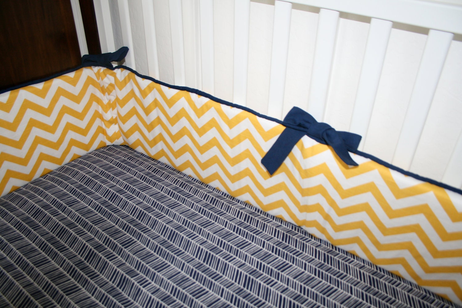 Zig Zag and Chipper Crib Bumper- Boy or Girl- YOU PICK DETAILS