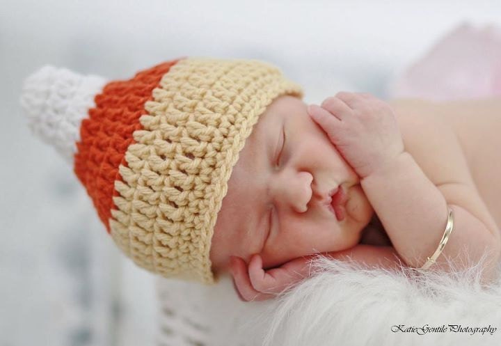 PDF Pattern - All Seasons Pixie Gnome Candy Corn Santa Hat with and without Chin Strap (Halloween / photo prop)