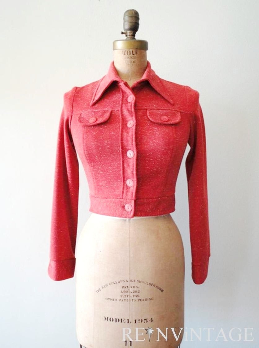 vintage 1960s jacket : COPPER RUST cropped coat