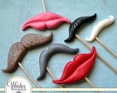 The Harlequin Mix - Photobooth Party Props - Set of 6