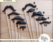 Plastic Mustache on a Stick - CHOOSE YOUR STYLE Il_170x135