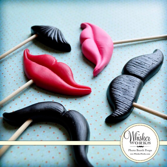 Photobooth Party Props - The Bosom Buddies - Set of 5 Il_570xn