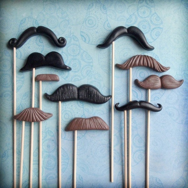 The Twilight Affair - Mustache Props - Set of 10
