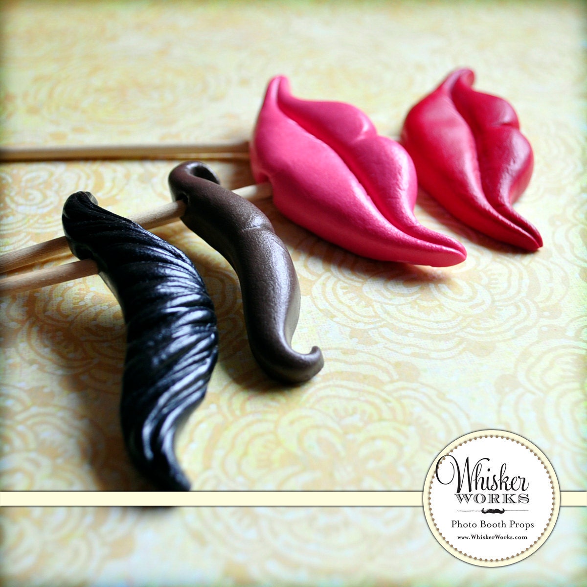 Photo Booth Party Props - The Double Date - Set of 4