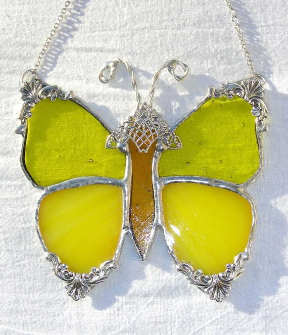 Yellow Victorian Butterfly