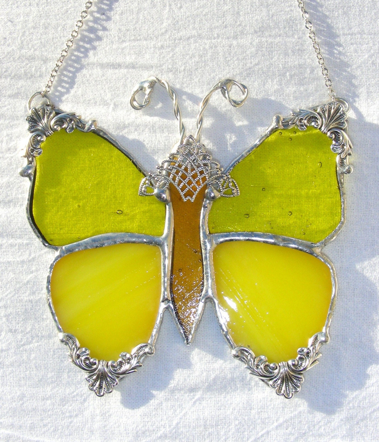 Yellow Victorian Butterfly