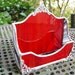 Red, Black and White Business Card Holder