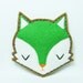 Moody fox felt pin - made to order