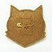 Moody fox felt pin - made to order