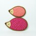 Combo candy hedgehogs felt pins - made to order