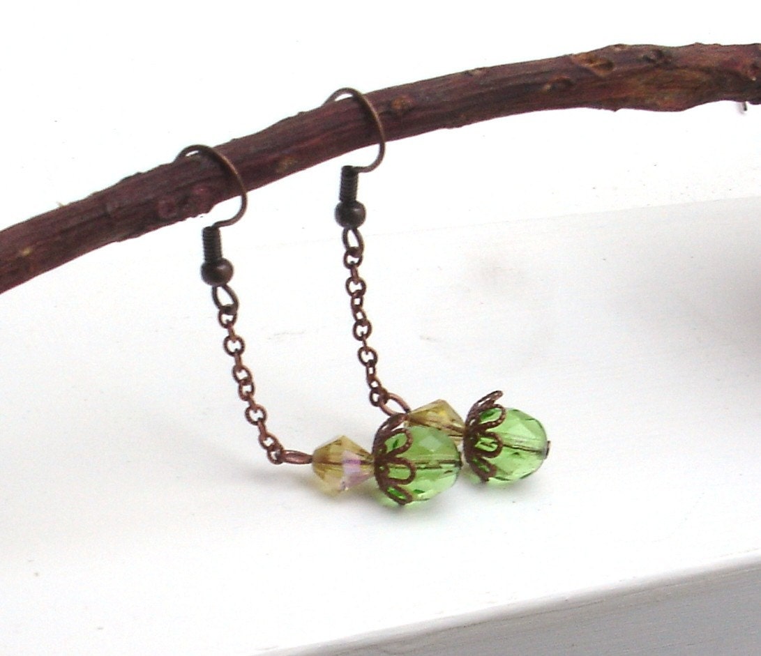 Lemon and Lime Glass Dangles