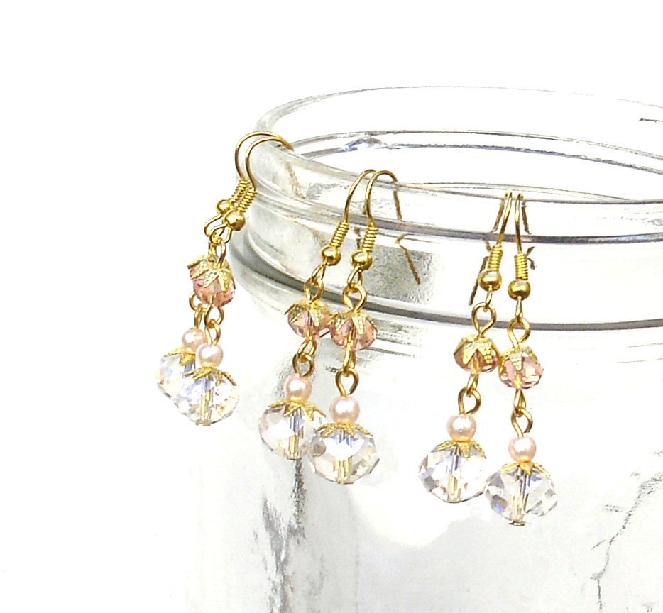 Blush Bridesmaids Earrings