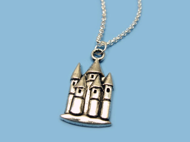 Magic Castle Necklace - wizard school once upon a time fairy tale medieval rockabilly jewelry fun cute chic jewellery szeya designs