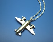 Aircraft Necklace - geekery geek jewelry universal chic geeky jewelry nerdy fun rockabilly jewellery quirky cute silver plated szeya designs