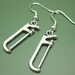 Saw Earrings - creepy jewelry horror scary freaky handsaw murder tool quirky jewellery zombie weapon movie inspired jigsaw szeya designs