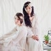 Woodsy flower halo/crown in ivory- style 203