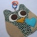 Baby Owl Lovey Blanket - security blanket toy