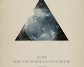 Motivational 8"x10" Print - "The future belongs to those who believe in the beauty of their dreams." -Eleanor Roosevelt
